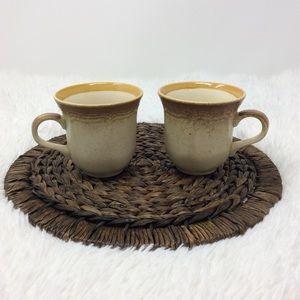 VINTAGE MIKASA Whole Wheat Mug Set